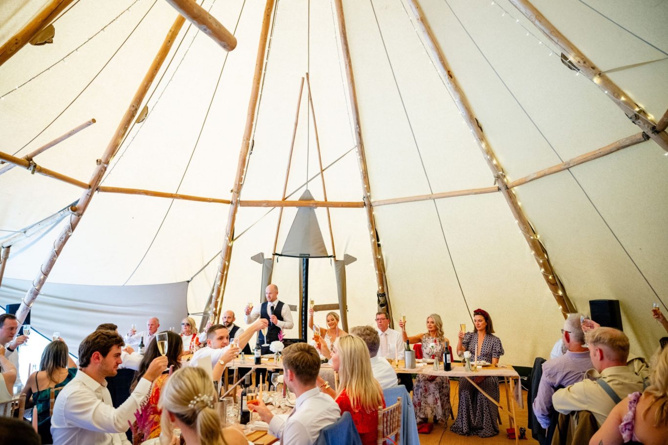 Inside the Tipis - Image by Geoff Kirby